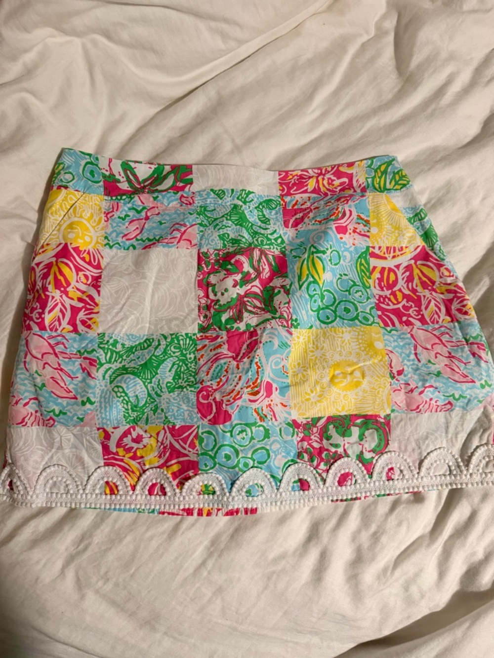 Lilly Pulitzer Marigold Skort, Summertime Printed Patch size 6